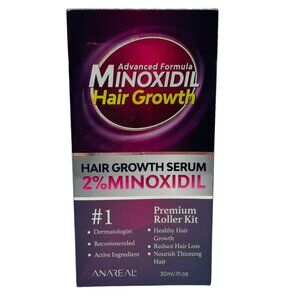 Hair serum 2% minoxidil, premium roller kit